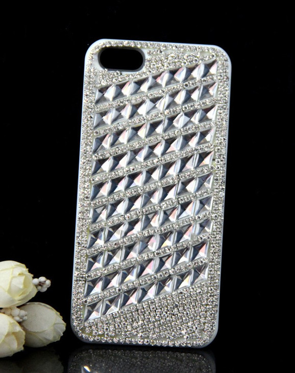 Minejin Nail Art 3D DIY Crystal Rhinestones Teardrop Shaped Glitter Gems Decorations 20Pcs 6x8MM AB Color