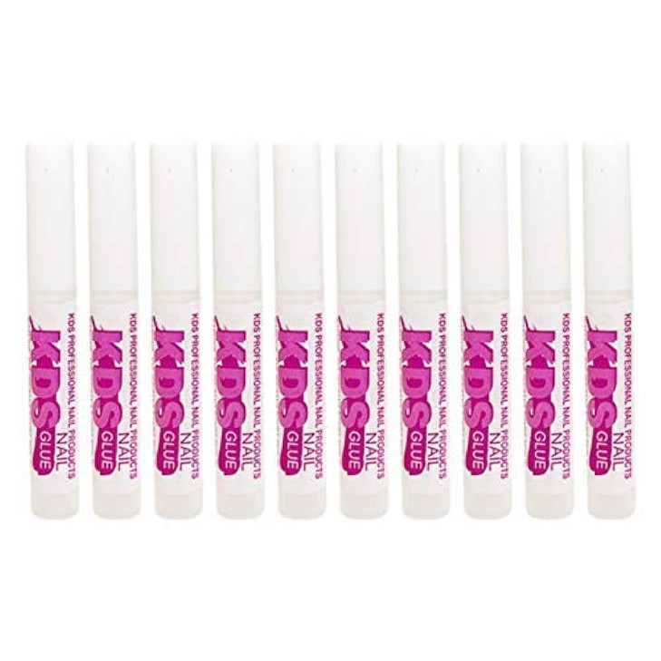 10 pcs KDS Nail Tip Glue Adhesive Super Bond for Acrylic Nails Tips 007 oz for Each Glue