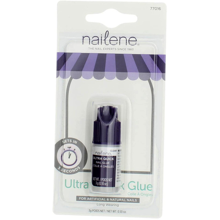 Nailene 010 Ounce Ultra Quick Nail Glue 3 Pack