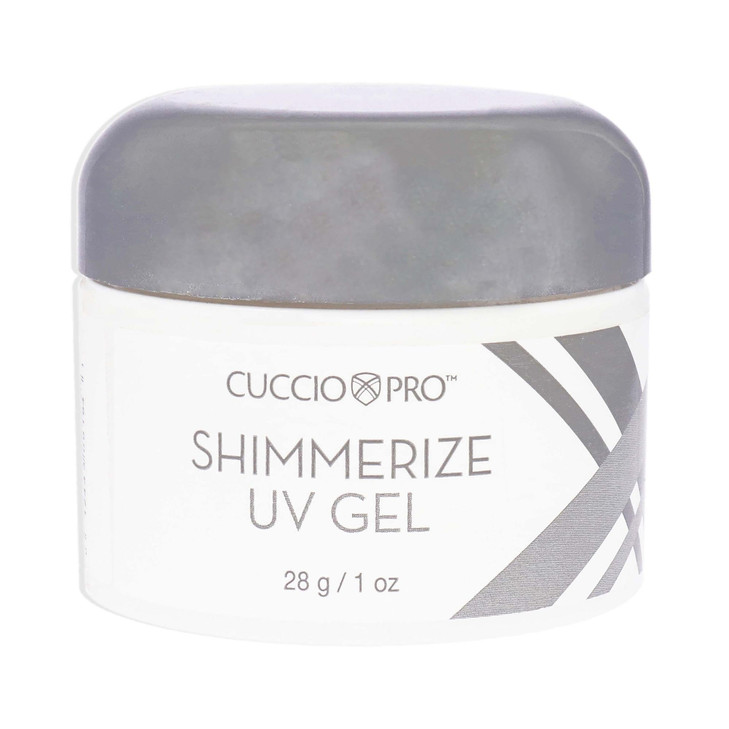 Cuccio Pro Shimmerize UV Gel LongWearing Formula Provides Glossy Finish And Adds Glitter To Nails Seals With UV Lamps On