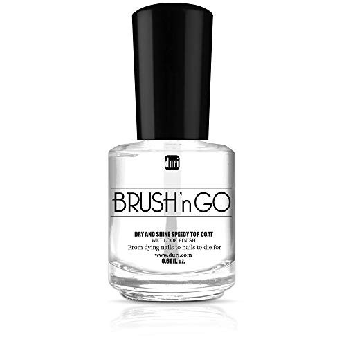 duri Brushn Go Dry and Shine Speedy Top Coat Fast Dry Top Coat Nail Polish 045 floz pack of 1