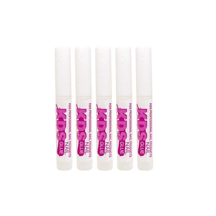5 pcs KDS Nail Tip Glue Adhesive Super Bond for Acrylic Nails Tips 007 oz for Each Glue