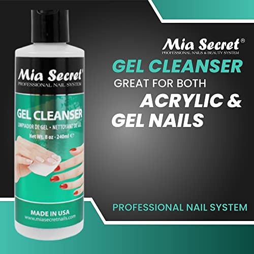 Mia Secret Gel Cleanser multiple sizes UV Gelux and Gel Systems Cleanser 8 oz