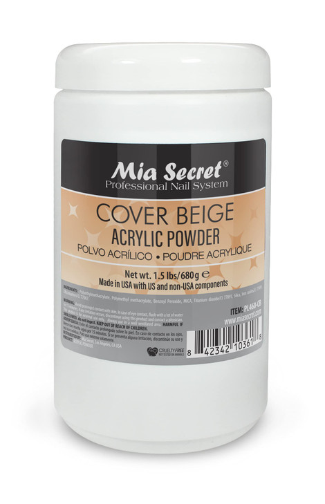 Mia Secret Cover Beige Acrylic Powder 15 lbs