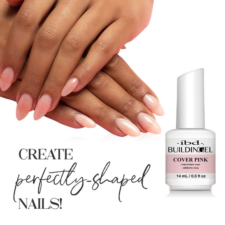 IBD Building Gel Hard Gel Nail Extension Cover Pink 05 oz