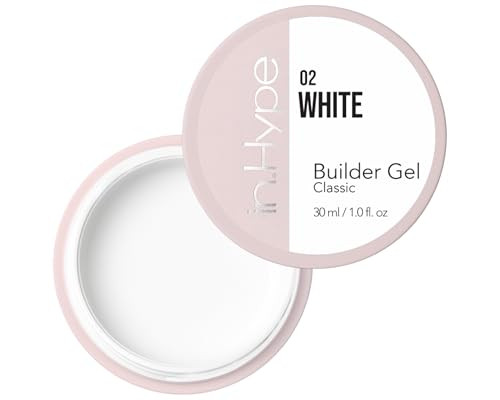 INHYPE Camouflage Builder Gel for Nail ExtensionStrengthening Extra White