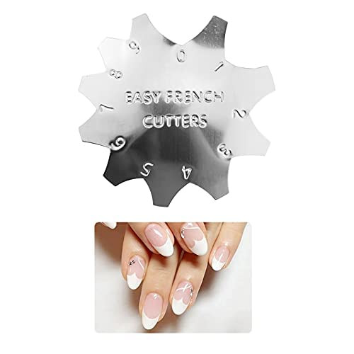 Professional Small 09 Sizes V Shaped Cutter French Manicure Nail Art Tool Tips Pink White Trimmer UV Gel Nail Polish HJN
