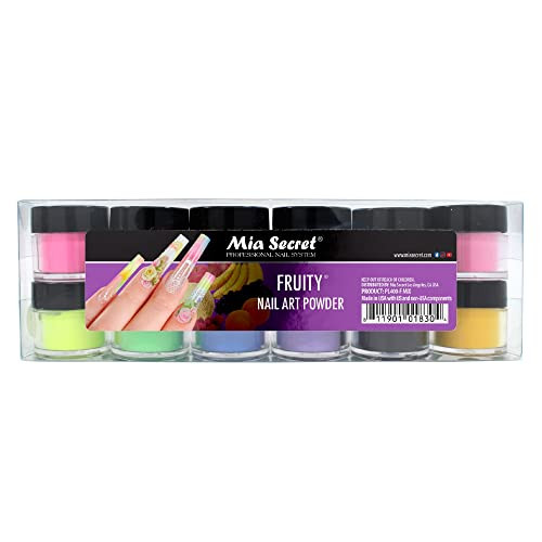 Mia Secret Fruity Collection Nail Acrylic Powder set of 12