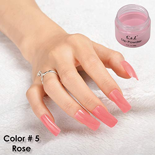 C I Dip Powder Color No005 Rose Red Color System