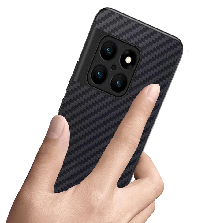Ftonglogy for OnePlus 10T 5G Case: for OnePlus Ace Pro Phone Case, Slim Carbon Fiber Classic Design Soft Hybrid Shockproof Protective Cover Case for