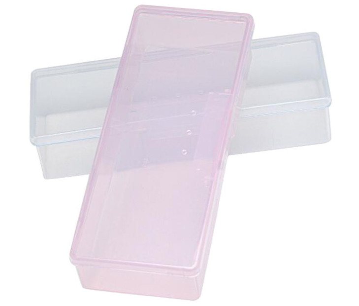 Nicedmm 2 Pcs Empty Multifunctional Rectangular Storage Box Nail Jewelry Storage Box Polished Manicure Toolbox