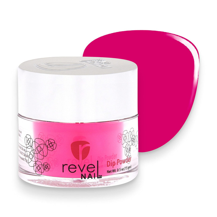 Revel Nail Dip Powder Pink Powder Dip Nail Polish Chip Resistant Dip Nail Powder with Vitamin E and Calcium DIY Manicure
