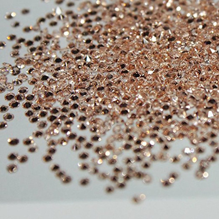 Minejin Nail Art Micro Rhinestones 3D DIY Mini Caviar Gems Phone Case Decoration Point Back Beads 1440Pcs Champagne With