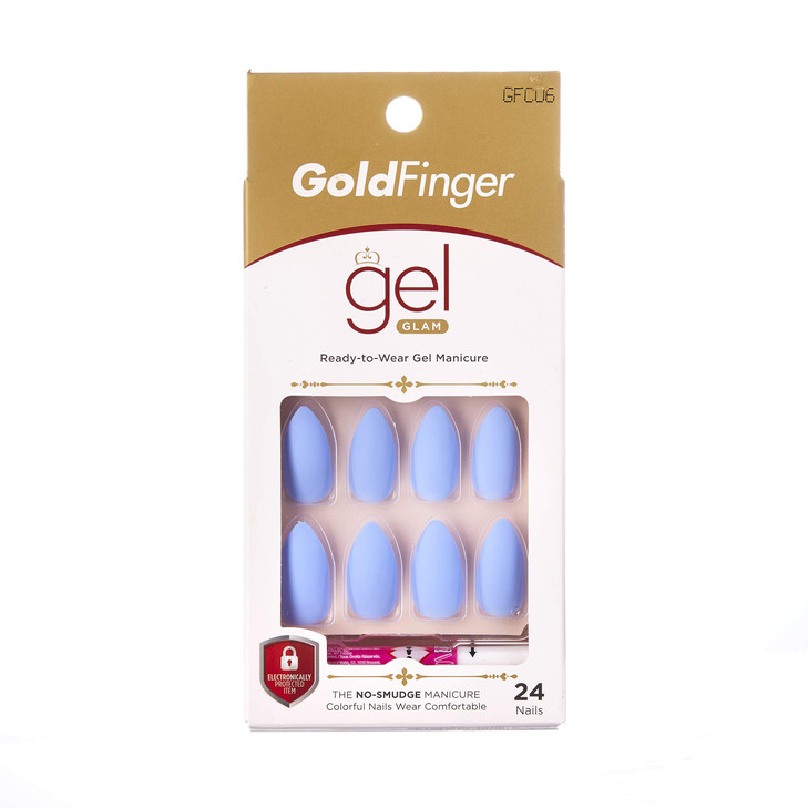 Gold Finger Gel Glam ReadytoWear Nails 2 PACK