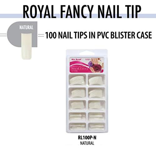 Mia Secret Royal Fancy 100 Nail Tips Natural