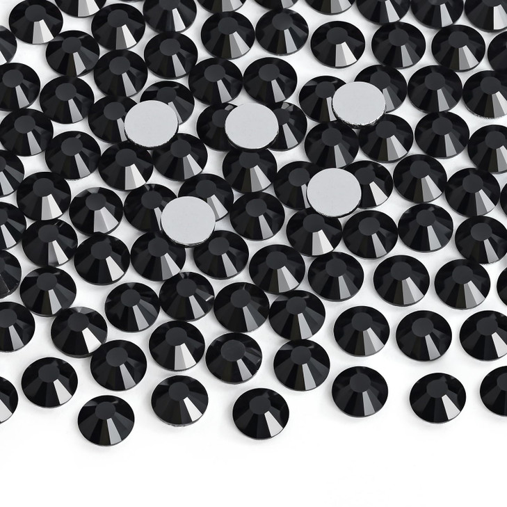 Jollin Glue Fix Crystal Flatback Rhinestones Glass Diamantes Gems for Crafting Nail Art Crafts Decorations Clothes Shoes