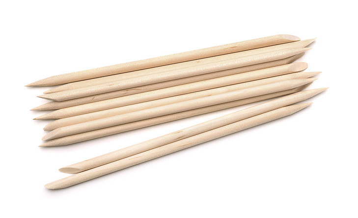 Spa Stix Cuticle Manicure Wooden Sticks 40 Length Pack of 200Wooden Sticks for Nail Cleaning Double Sided Nail Sticks fo