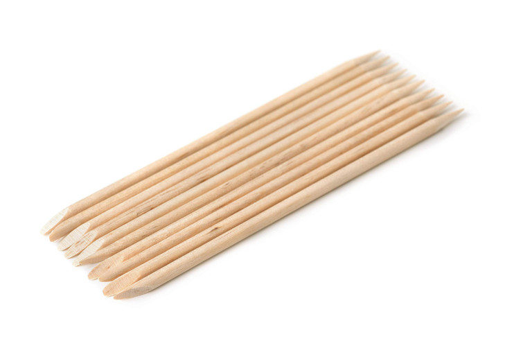 Spa Stix Cuticle Manicure Wooden Sticks 40 Length Pack of 200Wooden Sticks for Nail Cleaning Double Sided Nail Sticks fo