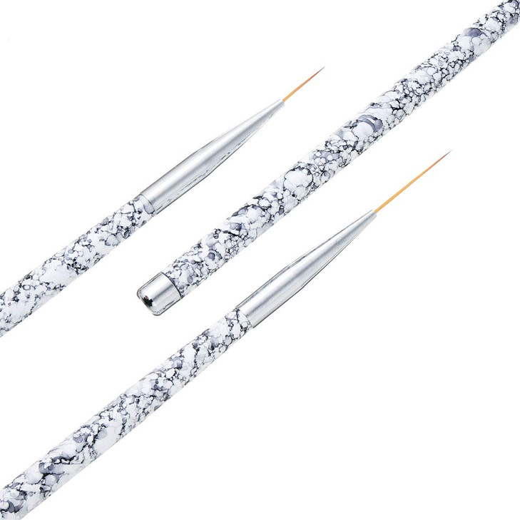 Tbestmax Professional Fine Nail Art Liner Brush UV Gel Painting Acrylic Nail Brushes Striping Brushes for Short Strokes