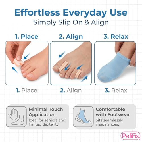 Pedifix 3layer Toe Separators 6Count