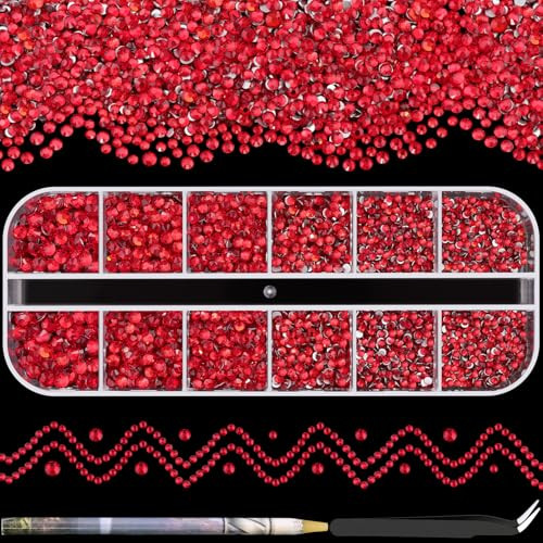 3600pcs Glass Rhinestones 182242834mm Flatback Crystal for Nail AB and Transparent White Multi Sizes Nail Gems for Nail