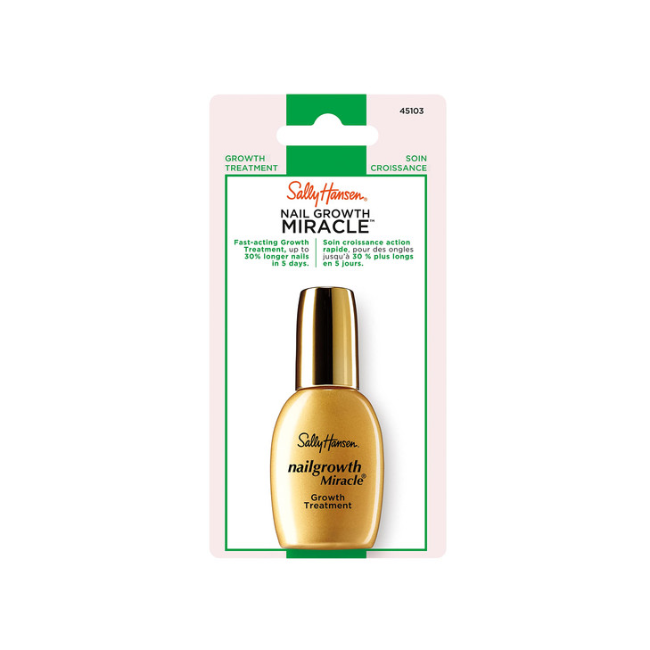 Sally Hansen Nail Treatment Nailgrowth Miracle Growth Treatment Infused with Soy Protein Keratin Collagen MultiVitamins