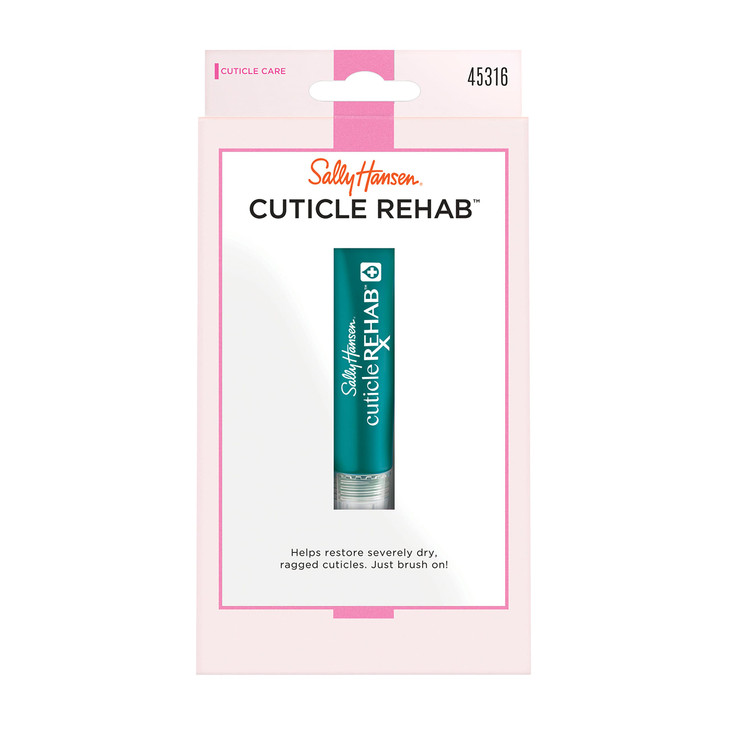 Sally Hansen Nail Treatment Cuticle Rehab Moisturizing Treatment with Jasmine Rose Vitamin E Hydrates Nails Cuticles Red