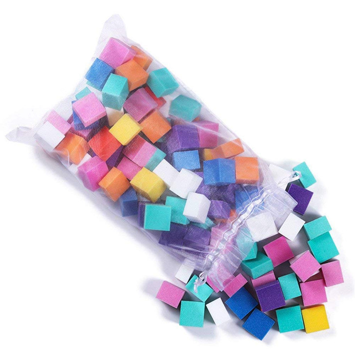 AKOAK 6070 Pieces Mini Colorful Nail File Irregular Size Sanding Sponge Polishing Nail Files Blocks Buffer DIY Nail Art