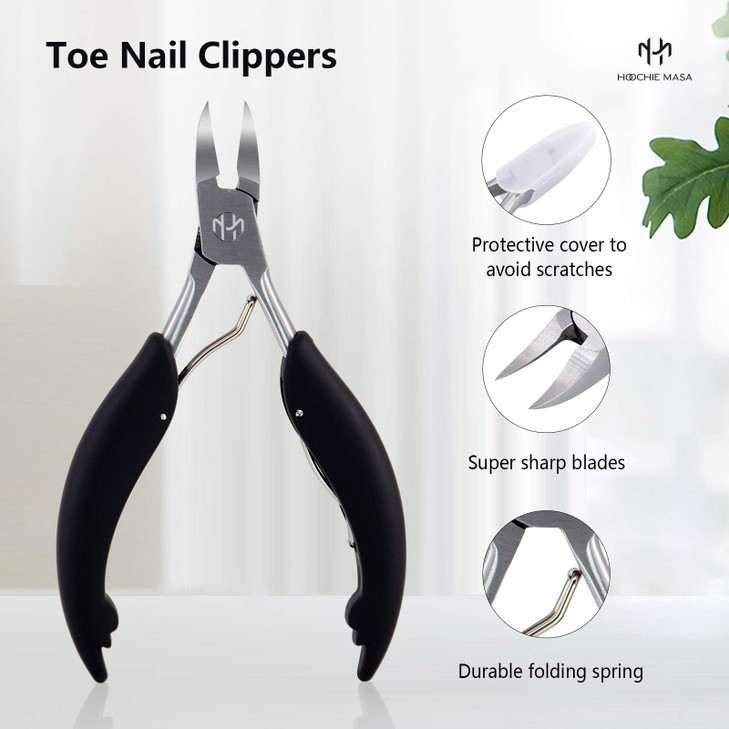 Toenail Clippers Set Nail Clippers for Thick Hard Nails Professional Podiatrist Heavy Duty Toe Nail Clipper and Nail Fil