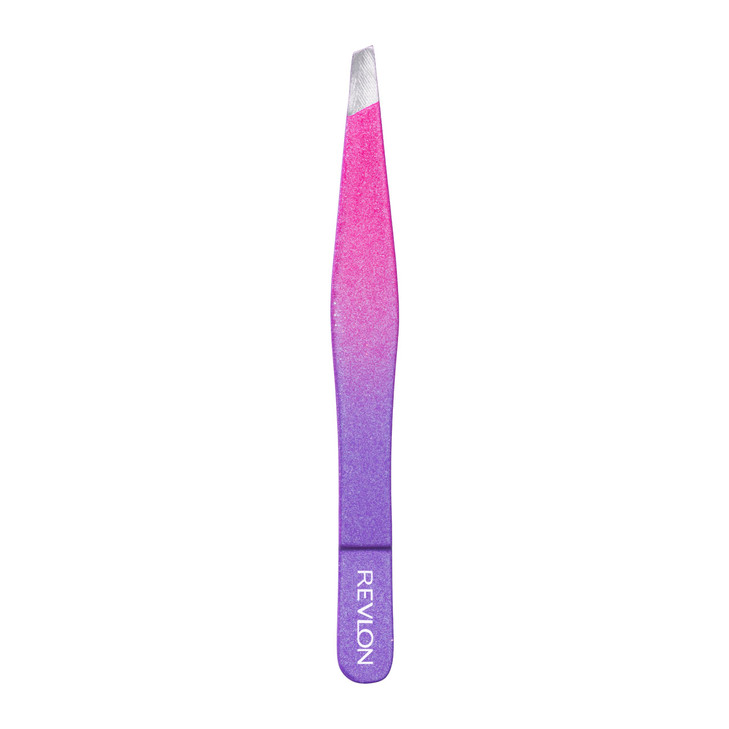 Revlon Diamond Collection Slanted Tip Tweezers UltraSharp for Precision Eyebrow Shaping and Facial Hair Removal Made wit