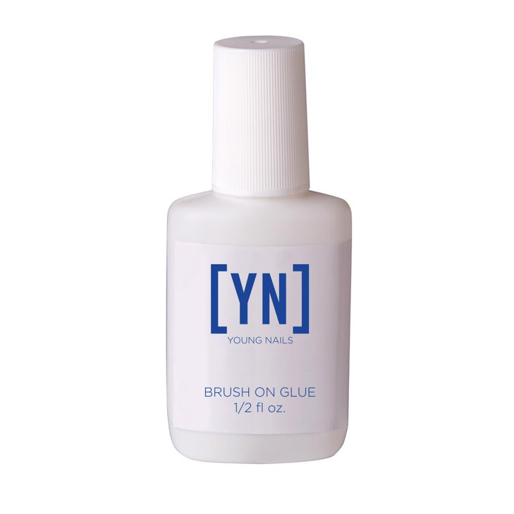 Young Nails Brush On Quick Dry Nail Glue Strong Adhesive for Press Ons Artificial Nail Tips Best Nail Bond for Fast Appl
