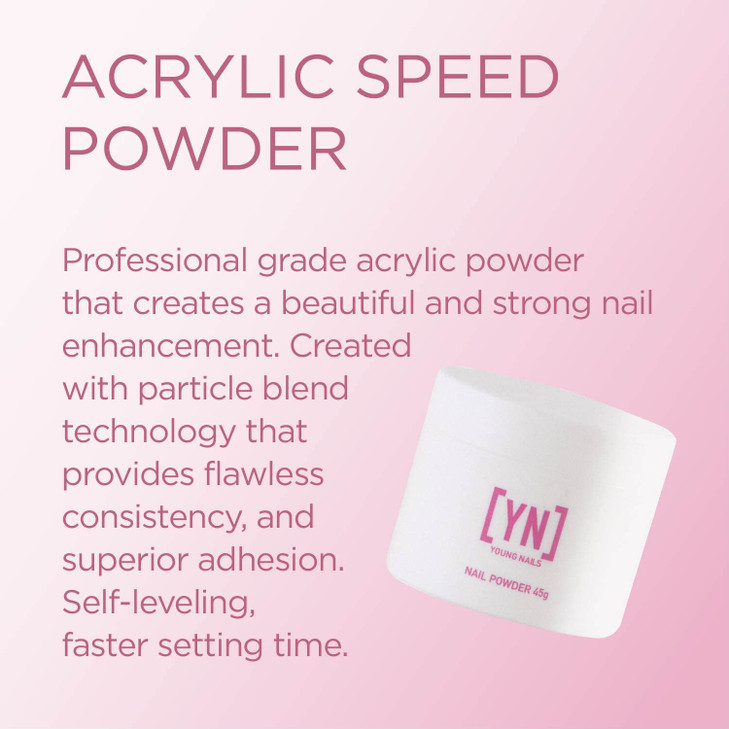 Young Nails Acrylic Speed Powder White 45 Gram
