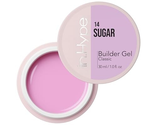 INHYPE Camouflage Builder Gel for Nail ExtensionStrengthening Lilac Pink Sugar