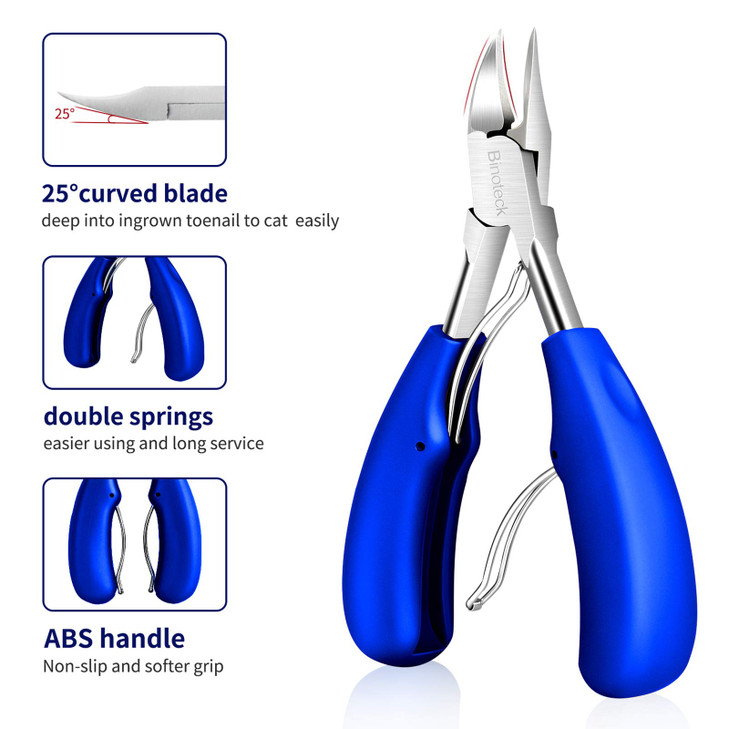 Nail Clippers for Thick NailsLarge Toenail Clippers for Ingrown or Thick Nails for SeniorsWomen and Men Professional Sta