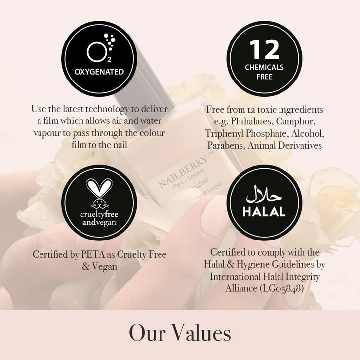 Nailberry Acai Nail Elixir 5in1 Nail Base Coat Treatment Nail Treatment Repair Strengthens Hydrates Protects Smooths Gro