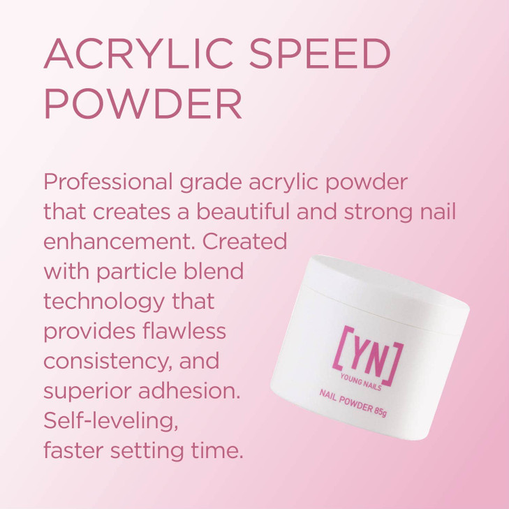 Young Nails Acrylic Powders Cover Created For a Flawless Consistency And Superior Adhesion Cover Powder Begins To Set in