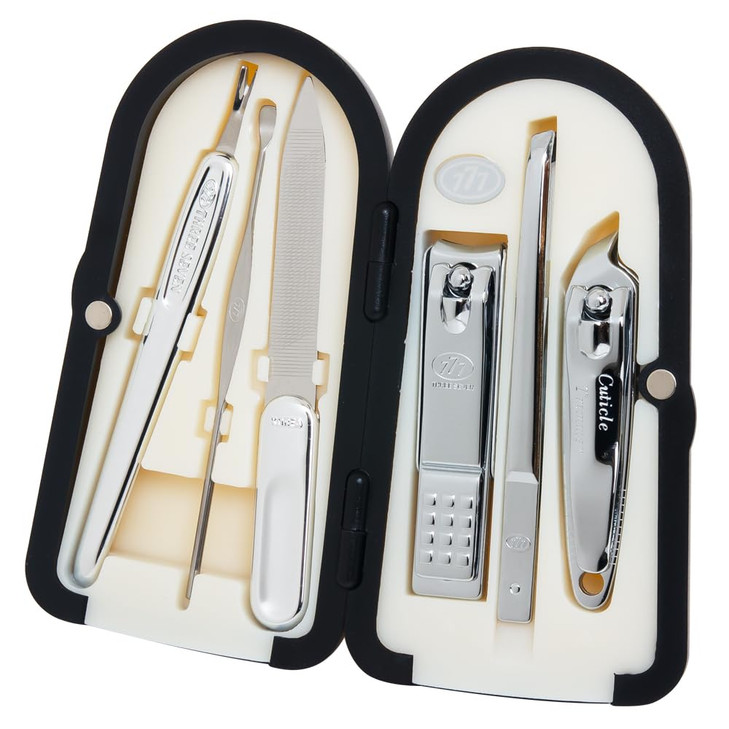 Korean Nail Clipper World No 1 Three Seven 777 Travel Manicure Grooming Kit Nail Clipper Set 6 PCs 4000XG MADE IN KOREA