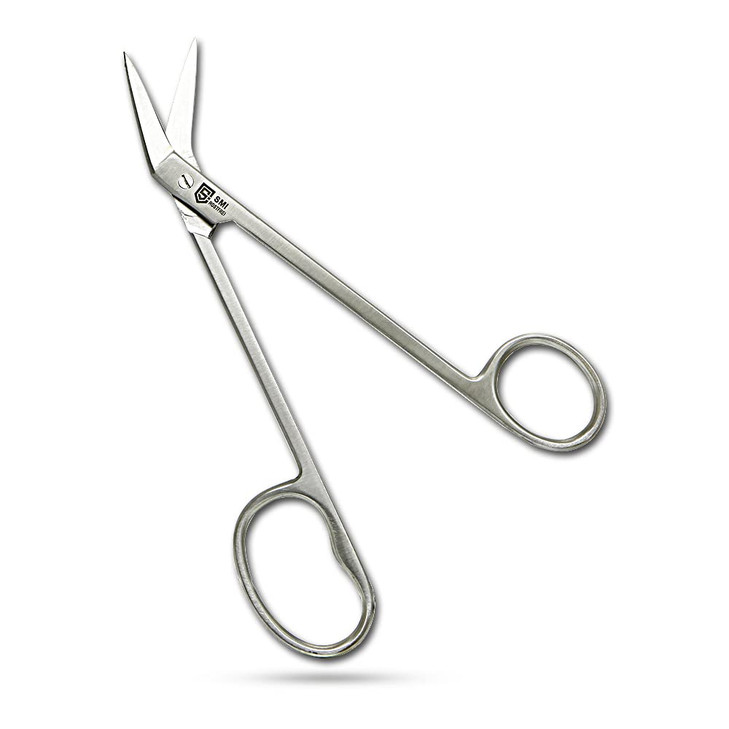 SMI 16 cm Long Handle Toenail Scissors for Seniors Podiatrist Nail Clippers for Disabled Thick Ingrown Nails Stainless S
