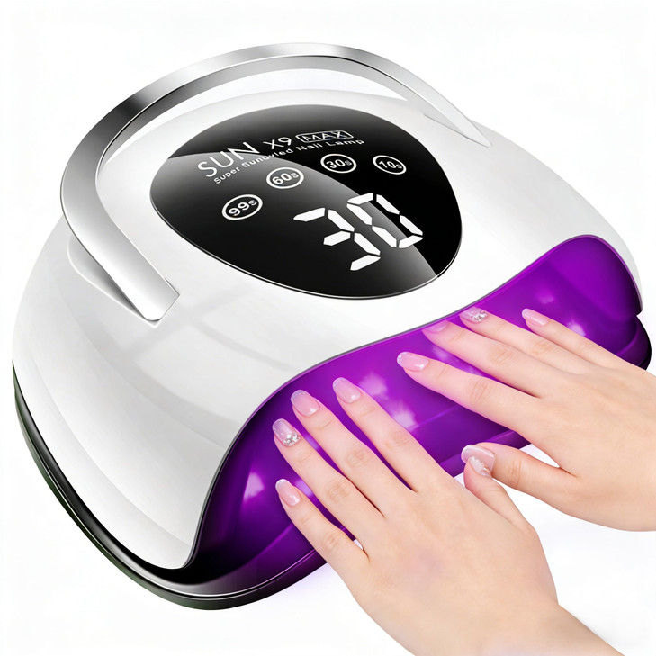 LadyMisty 268W UV LED Nail Lamp 2026 Upgrade UV Light for Gel Nails with 57 Beads Nail Dryer with 4 Timer Setting LCD To