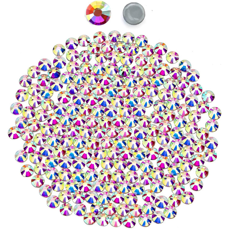 Hotfix Flatback Rhinestones for Crafts Glass AB Round Crystals Gems for Clothes Shoes Bag DIY Decoration SS1232MM1440pcs
