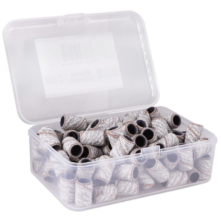 100 Pcs Large Nail Drill Bits Sanding Bands for Nail Drill Nail File for Acrylic Nail Gel Manicures Pedicure PANA Nail D