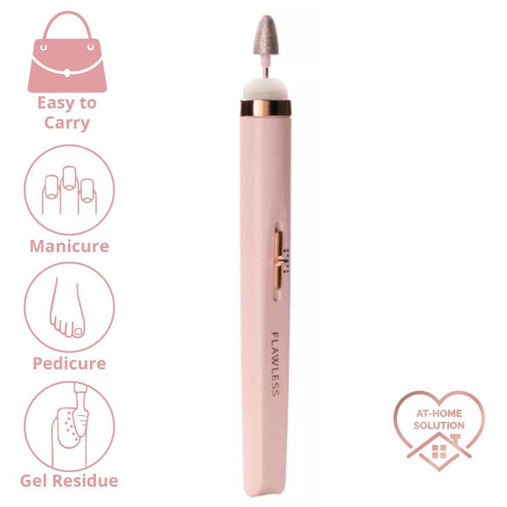 Finishing Touch Flawless Salon Nails Professional Manicure Set for an atHome Salon Experience Files Buffs Shines and Pol