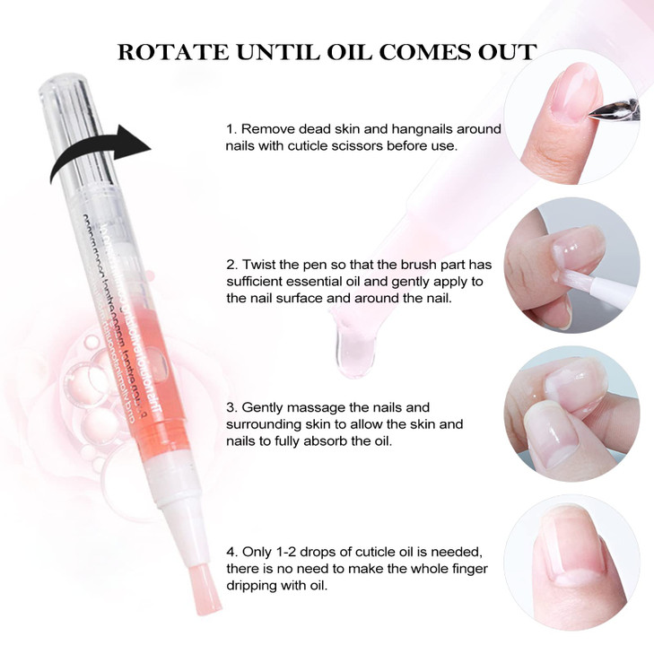 15pcs Cuticle Oil Pen for Nails Care Products Nail Oil Bulk Repair Kit Professional Revitalizer Fingernails Growth Manic