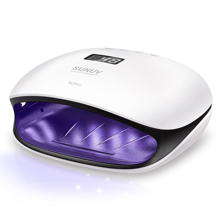 SUNUV UV LED Nail Lamp UV Light for Nails Compatible with All Gel Polish 36 LEDs with 4 Timer Settings LCD Display for H