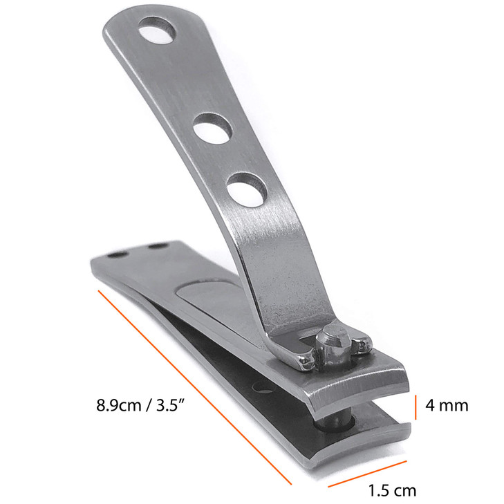 KOHM Curved Nail Clippers with Nail File in Build Heavy Duty Stainless Steel Toe Nail Nippers Tool for Men Women Seniors