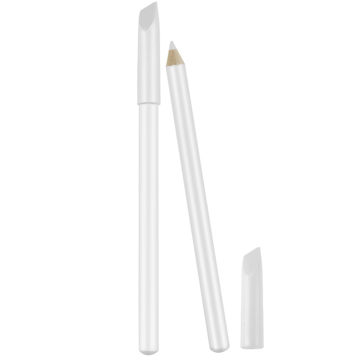 Maitys 2 Pieces Nail Whitening Pencil 2in1 White Nail Pencil DIY Design Manicure with Cuticle Pusher