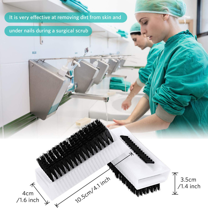 BOAO 5 Pcs Nail Scrubbers Hand Scrub Brushes for Nail Cleaning Fingernail Soft Non Disposable Scrub Plastic Hands Cleani
