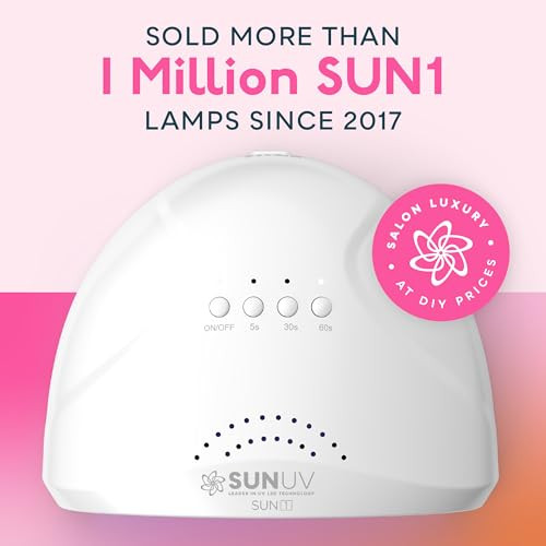 SUNUV UV LED Nail Lamp Gel Light for Nail Polish UV Dryer with 3 Timers SUNone White