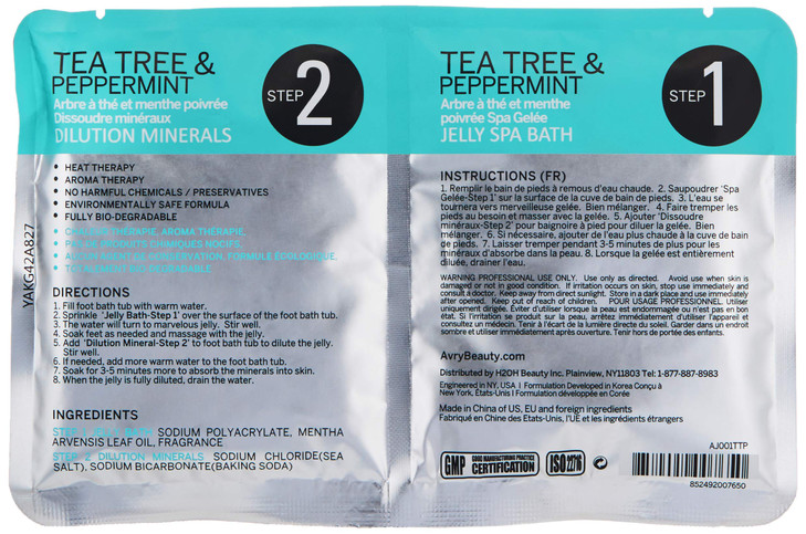 AvryBeauty GelOhh Jelly Spa Tea Tree Peppermint2 CountPack of 1