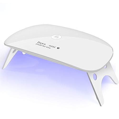 Kepma UV LED Nail Dryer Mini lamp Portable Curing Light for Gel Nail Polish6wWhite
